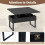 Costway Lift Top Coffee Table Convertible Coffee Table Center Table Cocktail Table 9
