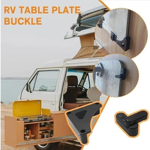 JUTTAUTO Caravan Table Bracket Storage Kit Black Table Security 2