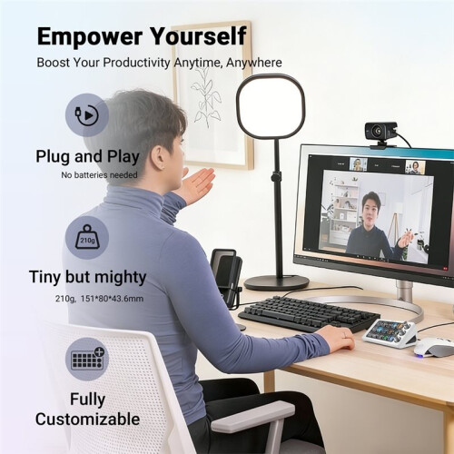 M3 Visual Console Magnetic Transparent Custom Keyboard Desktop Macro Keys Black 1