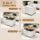 Costway Mobile Lift Top Coffee Table Folding Center Table Extendable Dining Table 2