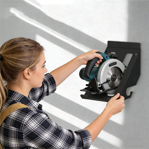 Vertical Storage Wall Mounted Circular Holder Heavy Duty Metal Rack for Garage Workshop Organization Storage Tool 2