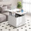 Costway Mobile Lift Top Coffee Table Folding Center Table Extendable Dining Table 8