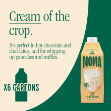 MOMA Extra Creamy Oat Drink 750ml x 6 • 100 PlantBased Vegan • Made