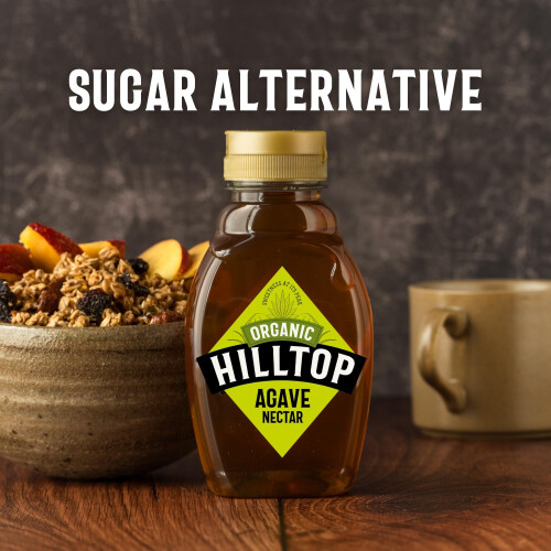 Hilltop Agave Nectar  Organic  Squeezy Bottle  330g 2