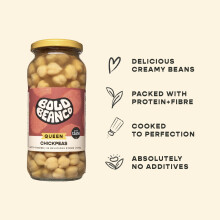 Bold Bean Queen Chickpeas 6 x 570g – High Protein Fibre – Ready to Ea