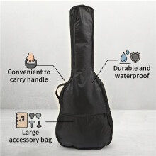Akustik Gitarre Tasche Gitarren Tasche mit RüCkseitiger AufhäNge Schlaufe für 41 Zoll Akustik Gitarre E-Gitarre Bass Konzert Gitarre