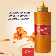 Torani Puremade Caramel Sauce – Caramel Sauce for Coffee Ice Cream Top
