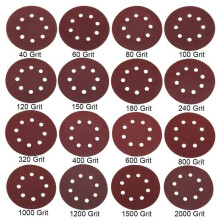 Sanding Disc - TEMPSA - 125mm - 160 Pcs - Grit 40#-2000# - 8 Holes