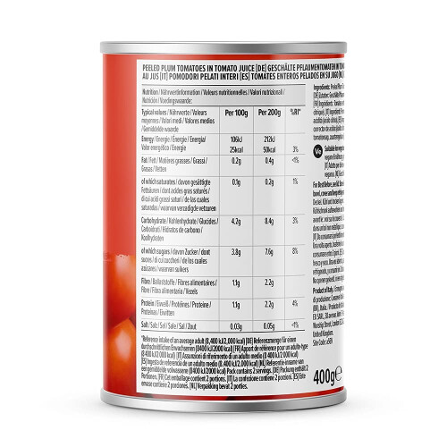 by Amazon Plum Peeled Tomatoes, 400g 1