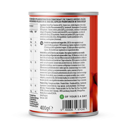 by Amazon Plum Peeled Tomatoes, 400g 2