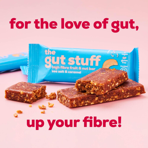 The Gut Stuff High Fibre Fruit & Nut Bars – Gut Friendly Snack, 1