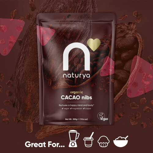 Naturya Organic Cacao Nibs, 125 g