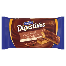 McVities Digestives Milk Chocolate Slices 5 Slices 124 g Pack of 1
