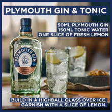 Plymouth Original Botanical Dry Gin 412percent ABV 70cl Packaging may