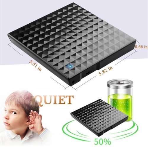 External DVD Burner - Windows & Mac Compatible - USB 3.0 - Black - Supports DVD/CD-RW 1