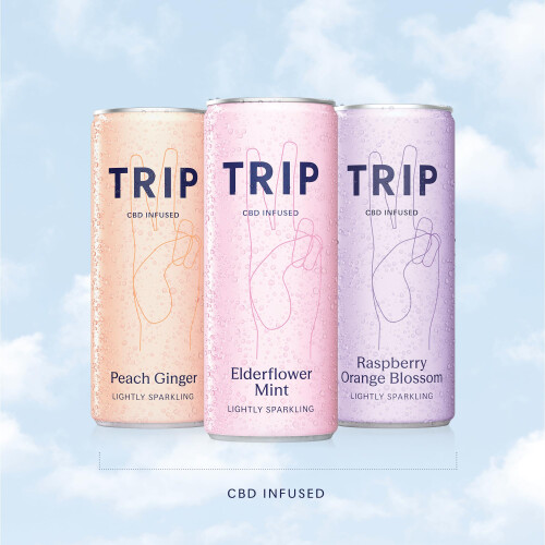 TRIP Sparkling Drink, Low Calorie, Vegan, Mixed Pack, 24 pack 1