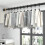 Extendable Telescopic Pole, Multi-Purpose Spring-Loaded Stick, Adjustable Hanger for Curtains and Bathroom B 5