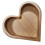Heart Shaped Wooden Bowl Decorative Fruit Tray Stackable Snack Dessert Plate 5