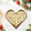 Heart Shaped Wooden Bowl Decorative Fruit Tray Stackable Snack Dessert Plate 2