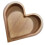Heart Shaped Wooden Bowl Decorative Fruit Tray Stackable Snack Dessert Plate 3
