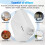 Aromaterapi Air Diffuser 200m³ USB Silent Essential Oil Diffuser Bärbar för Hotell och Spa Vit 5