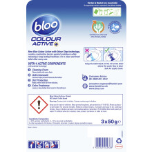 Bloo Colour Toilet Rim Block Colour Active Blue Fresh Flower 4 in 1 T