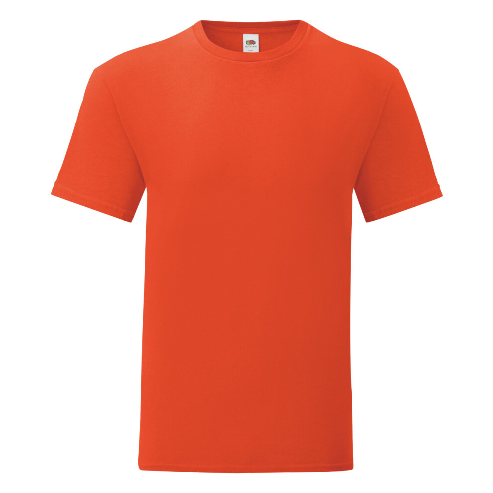 Fruit Of The Loom (Xl, Flame ) Mens Iconic T-Shirt Orange