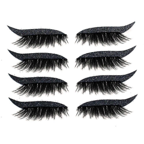 4 Pairs Eyeliner And False Eyelash Sticker Eyelashes Eyeshadow 1