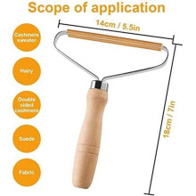 Lint Remover Brush - ZHUODIKE - Manual - Portable - Removes Pet Hair - No Sticky Residue