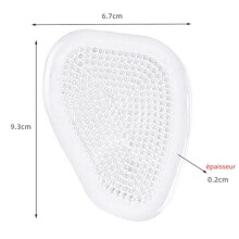 Half Insoles with Cushioning - Silicone Gel - Comfortable Cushioning - 6 Pairs