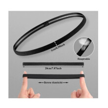 Sports Headbands - 6 Pieces - Elastic - Non-Slip - For Men and Women
