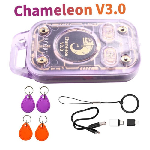 Chameleon V3.0 RFID  Chip Reader  Card Emulator ID IC Tag Copyer NFC Reader Writer+2XUID/CUID Keychain 1