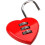 2pcs 3-Digit Code Lock Luggage Bag Padlock Resettable Cute Red 3