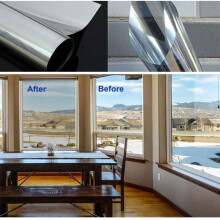 Heat-blocking film - One-way mirror - 90x200cm - Silver, Blue, Gold - Interior application - Anti-glare