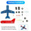LED Flow Light Aircraft Model Kit DIY Electronic Kit DIY Electronic Welding Practice Kit Electronic Science Assembly Kit 6
