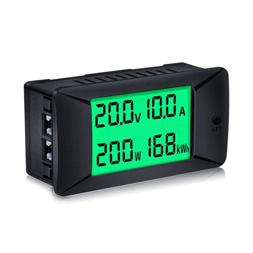 Peacefair  Multifunktionsbatterimonitor Digital Strömspänning Solenergimätare Multimeter Amperemeter Voltmeter 1