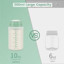 2pc 10oz Breastmilk Storage Bottle for SpectraS1 S2 9 SG/Motif /Others Wide-Mouth Flange, Breast Milk Containe