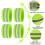 Reflective wristbands, adjustable 6-section safety sleeve, night-time reflective wristbands 3