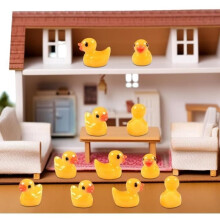 Garden decoration - Set of 100 mini resin ducks - Yellow - Multicolor - Outdoor