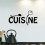 Black Kitchen Wall Stickers Fork and Spoon Kitchen Decoration Size: 58cm x 30cm 2