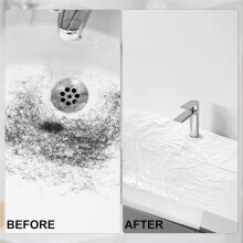 20 Unidades de Coletores de Cabelo e Barba Descartáveis, Protetores de Pia Descartáveis para Aparar, Capas de Pia para Cuidados com A Barba