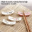 Chopstick Rest - Ceramic - Hand-Printed - 8 Pieces - Non-Slip - Durable and Reusable 3