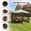 Costway Hexagonal Gazebo with 6 Mosquito Net Sides Foldable Garden Pavilion 6-Sided 5