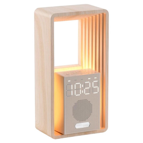 Sunrise Clock with Wake- with USB 9 Sleep Aids, Dimmable Display Auto Timer Ideal Night Light for Heavy Sleeper