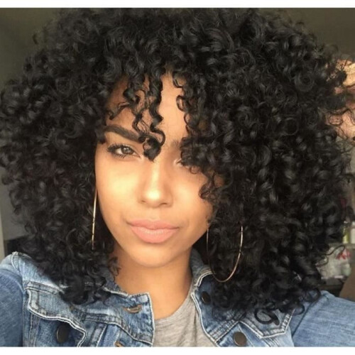 Φυσική μαύρη περούκα άφρο - ΠΕΡΟΥΚΑ - ΤΙΠΣΙ - ΜΑΥΡΟ - Γυναικεία - Ενηλίκων 1