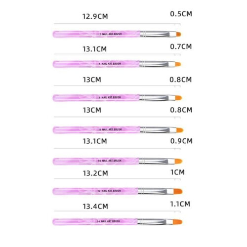 Nail Brushes - 26 Pieces - Nylon - Practical - Nail Art 2