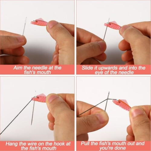 Set of 30 Fish Mouth Needle Threaders, Sewing Machine Needle Threaders, Automatic Needle Threader for Sewing Machines 2