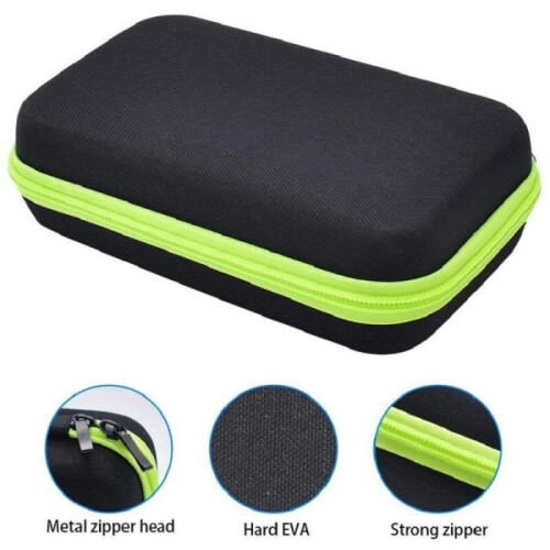 Gaming Peripherals, 1pc Beard Trimmer Storage Bag Box Hard Case Protective Cover for Philips - Black Green 2