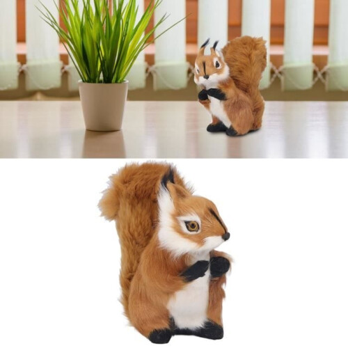 Decoration - SURENHAP - Plush Squirrel - Realistic - High Quality - For Children 1