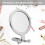 SALUTUYA Folding Makeup Mirror - Double-Sided - 10x Magnification - Silver 4